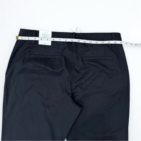 Talbots Women’s Relaxed Chino Size 10 Black Ankle Pants NWT - Picture 4 of 5